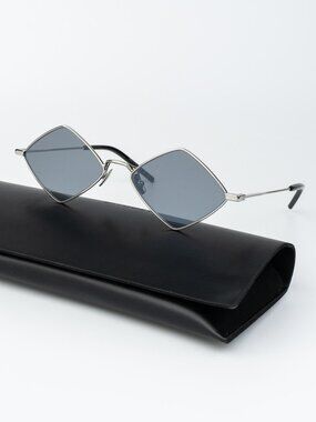 Saint Laurent Women Sunglasses Silver Flash SL302LISA 010 NEW AUTHENTIC